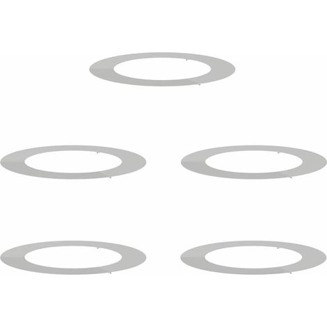 Maison Exclusive - geeignet für flache Baumringe 5 pcs Silber Ø60