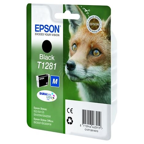Cartouche Epson T1281 noire pour imprimante jet d'encre