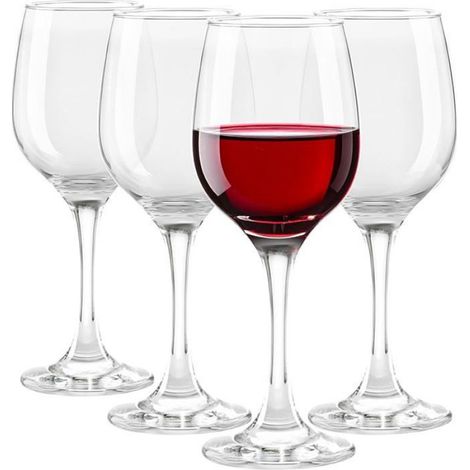 1992 Lot de 4 s à 250 ml s à blanc s à rouge à Dessert Cocktail s à eau Passe au lave-vaissel Medium (1/5)