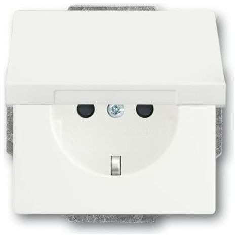 BUSCH-JAEGER 20 EUKB-884 SCHUKO STECKDOSEN-EINSATZ FUTURE LINEAR MIT KLAPPDECKEL, STUDIOWEIß MATT 2CKA002018A1522