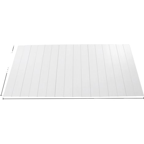 Couvercle de baignoire, matériau PVC imperméable, design pliable et gain de place (1/2)