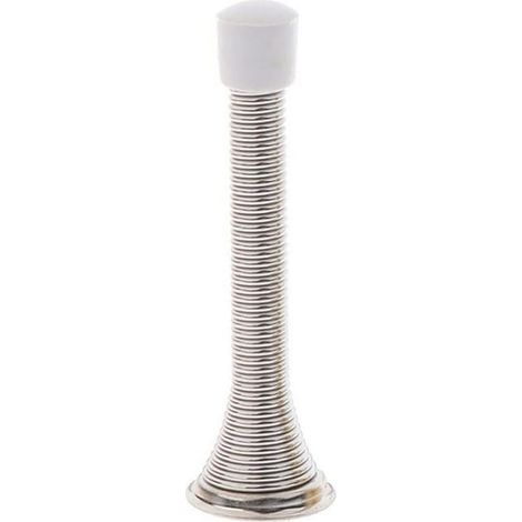 1 pièces butée de porte à ressort mur décoratif butée de porte protéger les portes mur ménage butée de porte,Silver