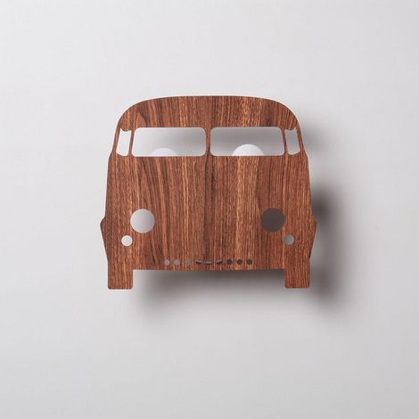 Aplique de Pared de Madera Infantil Bussi Natural (1/4)