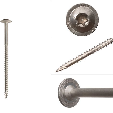 Tellerkopfschrauben Edelstahl A2 6 x 100 mm Torx 25 - Schachtel