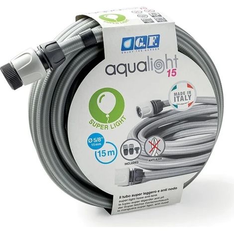 kit tubo leggero per irrigazione 15 metri 5/8" "aqualight" - g.f.
