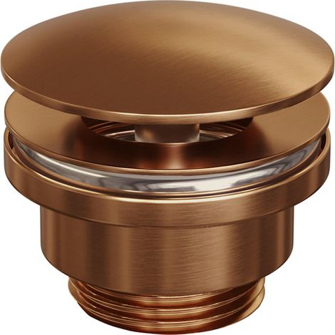 Brauer Copper Edition Bouchon de vidage pour lavabo - always open - PVD - cuivre brossé
