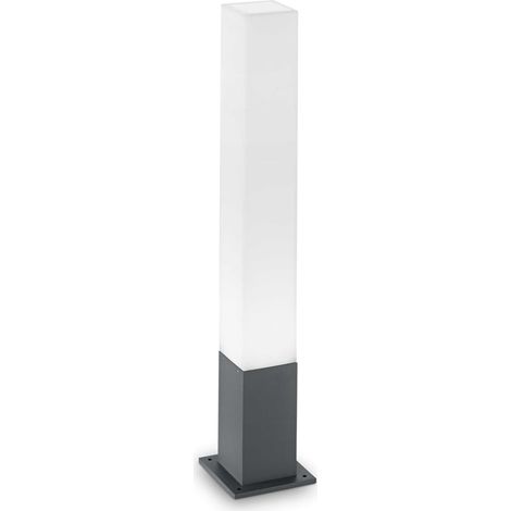 Palo Da Esterno Quadrato Moderno Edo Alluminio-Materie Plastiche Antracite Gx53 (1/2)