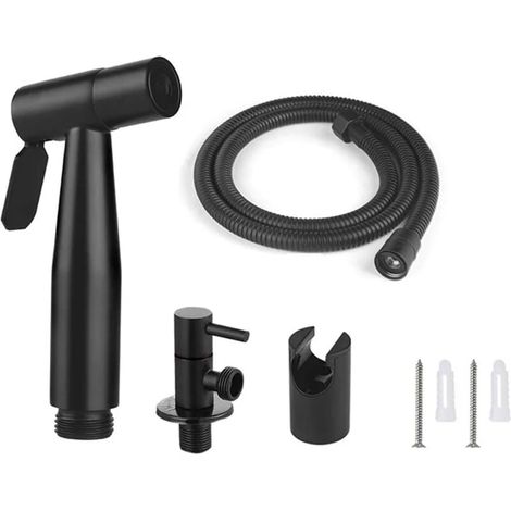 Handbrausen-Set fürs Badezimmer, einfache Installation (Farbe: Schwarz) (1/4)