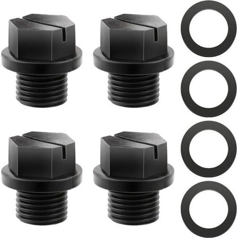 Set di 4 tappi di scarico per pompe per piscine - AQSACOKIYA - Hayward SPX1700FG - SP1800X SP1750 SP1775 - con guarnizioni