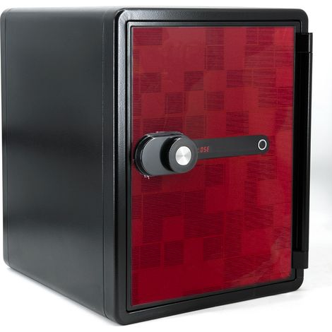 Coffre fort ignifuge 40L Anti feu 1H Electronique a code fixation sol FS-FM40 Reskal Couleur - Rouge