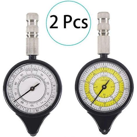 Lot de 2 compteurs kilométriques multifonctions pour la randonnée et le camping : boussole, opisomètre, compteur de distance, compas de courbure, odomètre, calculatrice de distance. (1/5)