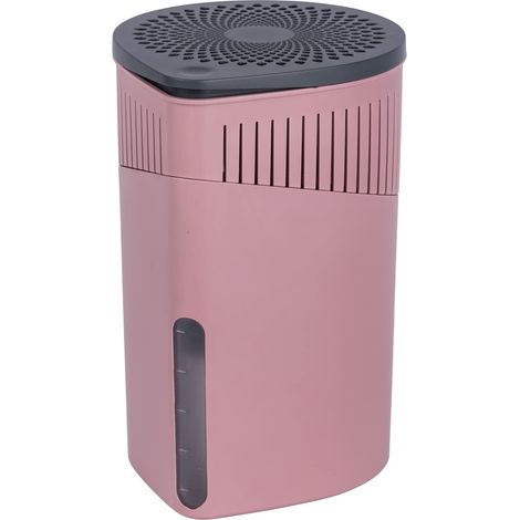 Déshumidificateur d'intérieur Drop 1000 g rose Capacité: 1.6 l, Plastique (ABS), 15 x 23 x 15 cm, Rose (1/5)