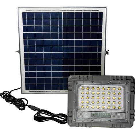 Proiettore solare LED 25W con sensore PIR 2 telecomandi 1,5 m di cavo SAE - AS SCHWABE - 46983 (1/2)