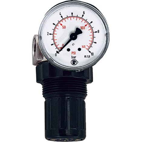Riegler Druckregler für Wasser, inkl. Mano, G 1/4, 0,1-3 bar, PE max. 25 (1/4)