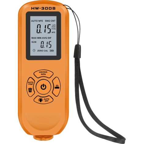 Jauge d'épaisseur de revêtement HW-300S : testeur d'épaisseur de film de peinture numérique haute précision avec écran LCD rétroéclairé (1/5)