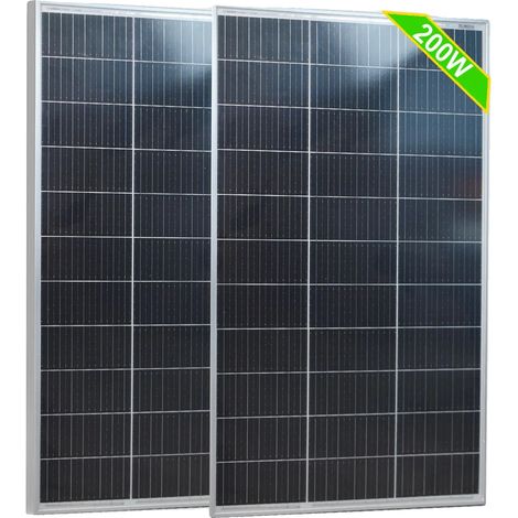 Panneaux solaires, construction durable, haute efficacité, 2pcs panneau 100w, 18V, 100 W (1/2)