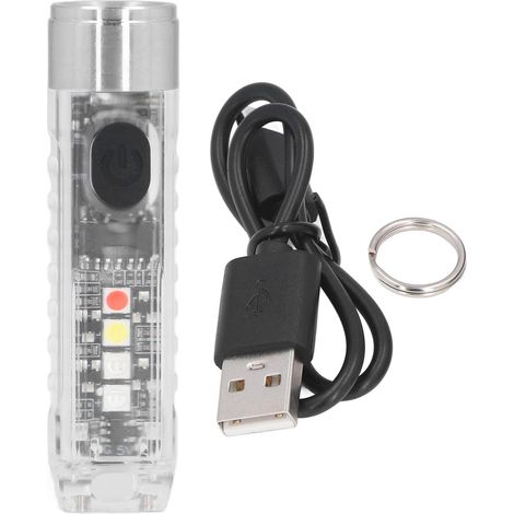 Lampe de Poche Rechargeable USB-C 5 LED, 10 Modes, Etanche IP65, Aimantée pour Clés (1/5)