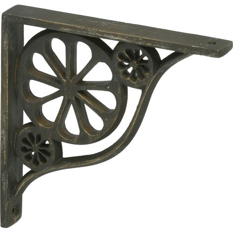Escuadra para Estantería en Aluminio Acabado en Cuero Viejo  Medidas 22145145 mm  Sistema de Fijación Atornillado  1 Unidad -