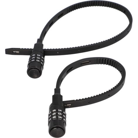 Fischer Kabelbinderschloss-Set Fahrrad SN53+35/4 35 & 53 cm x Ø 3 mm schwarz Kabelschloss
