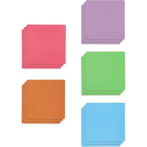 15pcs Notes Autocollantes Magnétiques, 7,6 x 7,6 cm Étiquettes Magnétiques Effaçables à Sec Réutilisables pour Tableau Blanc Réfrigérateur Listes de Tâches (5 Couleurs) (1/5)