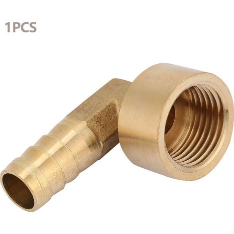 Raccord coudé femelle en laiton G1/2 pour tuyau, connecteur, adaptateur de joint (12 mm) (1/4)
