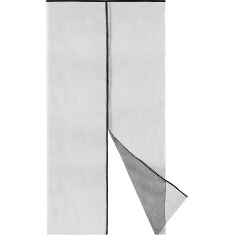 Moustiquaire pour porte 120 x 240 cm – Maille synthétique semi-transparente – Installation facile avec fermeture magnétique – Primematik - MAX 120 X (1/5)