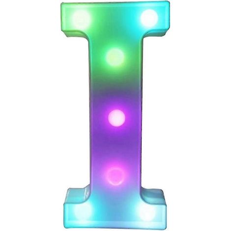 [LCS] Lettres lumineuses LED colorées avec télécommande - Initiales lumineuses pour bars et fêtes - Décorations pour la maison (1/5)
