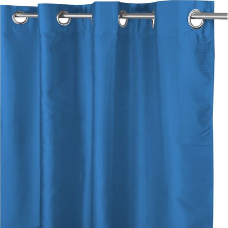 TENDA SHAY in tinta unita AZZURRO AVIO cm.140X290 CONFEZIONATA (1/4)