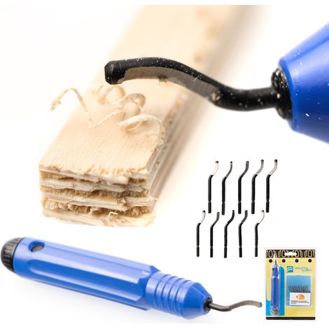 Raspador Manual Con 10 Cuchillas – Precisión y Durabilidad  Acero Rápido  Para Metal, Plástico, Madera (1/5)