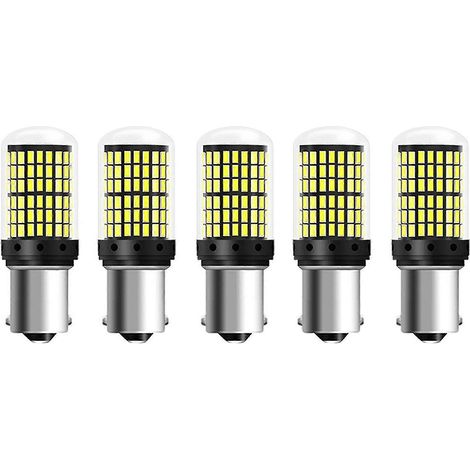 5 Stück hohe LED-Auto-Rückfahr-Blinkerleuchte 1156 Ba15s P21w 180des LED 144smd Canbus (1/5)