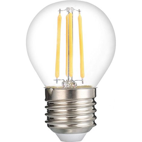 Ampoule LED E27 G45 - 4W - Verre Clair - Dimmable - 2700K - 400lm (1/2)