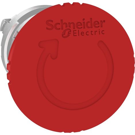 Harmony tête de arrêt d'urgence Ø 40 - tourner pour déverrouiller - Ø22 - rouge - ZB4BS844