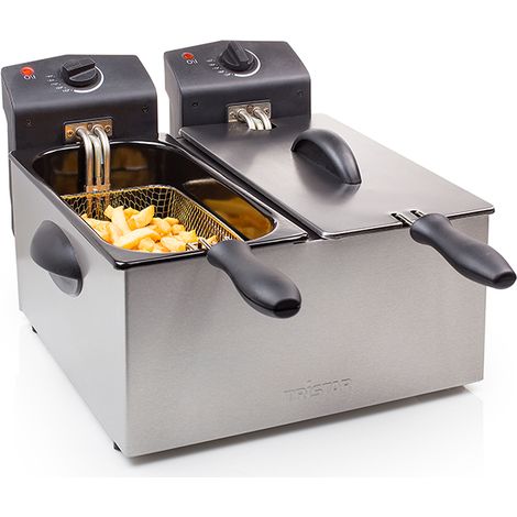 Freidora de acero inoxidable 2x3l 2x1800w - FR-6937 - Tristar -