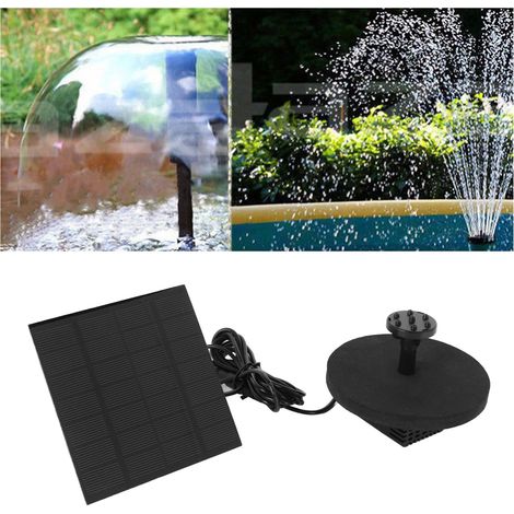 Pompe Solaire Carrée pour Bassin Extérieur Fontaine Jardin Cour et Aquarium - Sans Batterie (1/5)