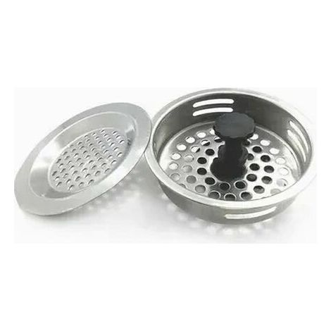 Set 2pz Tappi Tappo Filtro Universale Griglia Lavandino Per Lavello Lavabo 10400 (1/2)