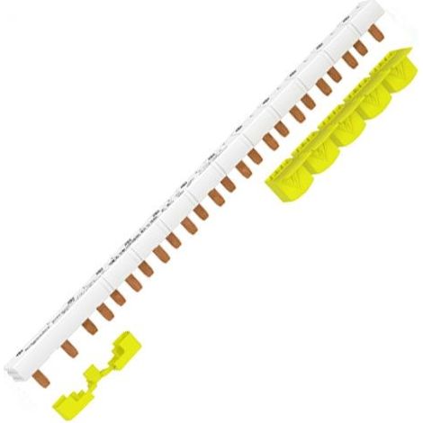Schneider Electric – Peigne électrique 1P+N 63A – 13 modules de 18 mm – Découpable – Pour espaces confinés