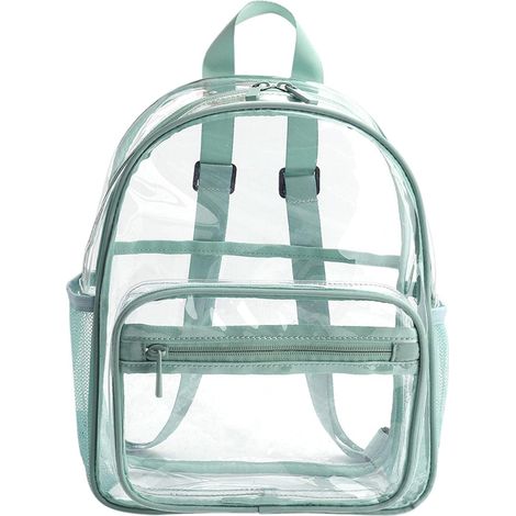 Sac à dos en plastique transparent (vert)