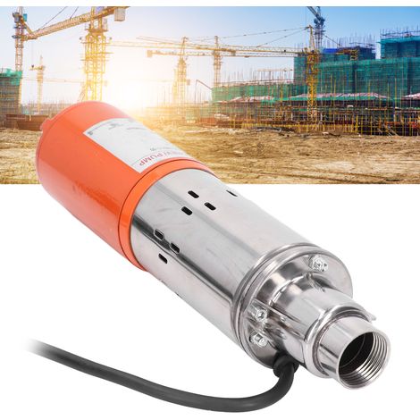 Pompe solaire submersible à vis 12V haute pression pour puits profond, débit 1.5m³/h, hauteur 30m, modèle 3SYDC12/S1.5-30