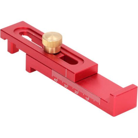 Règle de mesure de profondeur, jauge d'écart de scie en alliage d'aluminium 5-40mm outil pour couper les fentes T2 (1/5)