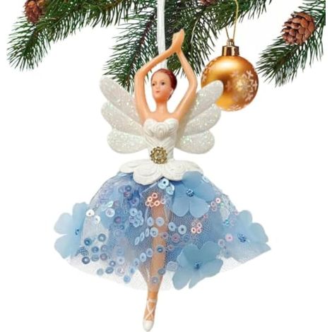 Décoration de Noël Ange Fille Ballet Danse Tulle Figurine (1/5)