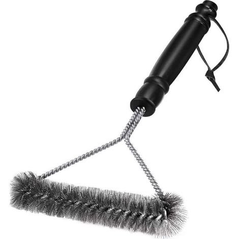 Cepillo de limpieza para parrilla - Cerdas de acero inoxidable para una limpieza rápida de todas las parrillas (30 cm) (1/5)