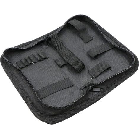 Durable Waterproof Oxford Cloth Tool and Tool Storage Bag for Electricians, Carpenters, Mechanics, Watch Repair Kits, Zipper Closure, Roll-Top, Canvas, Zippered Pockets, Wheels (1/5)