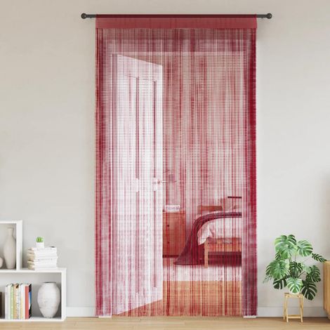 Maison Exclusive - Tende a Filo 2 pz 140x250 cm Rosso Bordò (1/5)