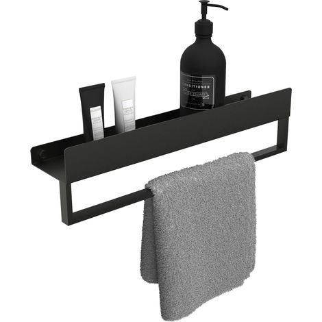Bathroom Shelf Sf01 45Cm Black Matt
