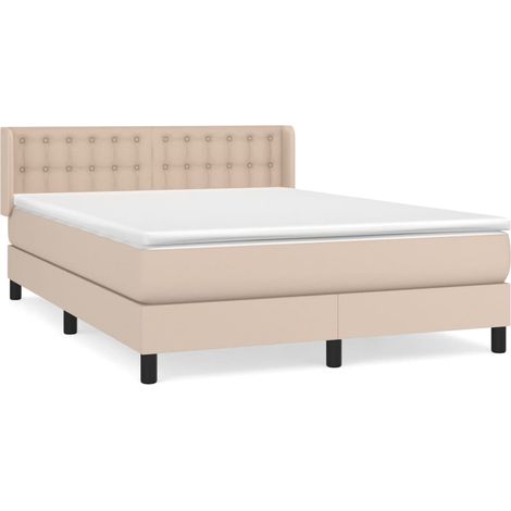 Maison Exclusive - Boxspringbett Matratze Cappuccino-Braun 140x19