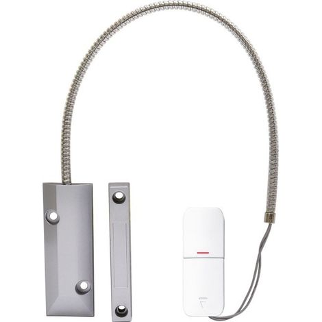 Détecteur d'ouverture sans fil pour porte de garage – Alimentation 12V – Montage avec vis et cheville – Fréquence 433MHz – Lifebox