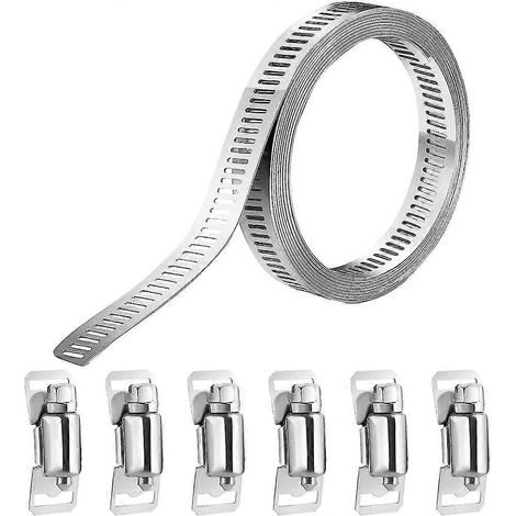 Tuyau réglable en acier inoxydable 304, kit de conduit à monter soi-même, pour radiateurs/plomberie automobile et mécanique (1/4)
