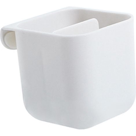 Rangement pour stylet d'écran en PP, organisateur de bureau adhésif multi-usages, porte-crayons blanc (1/5)