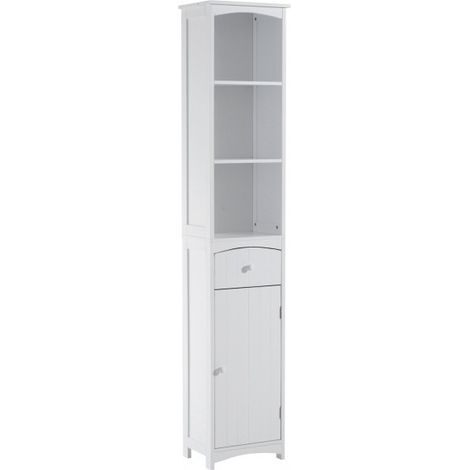 Meuble colonne pour salle de bain Marilise blanc (1/5)