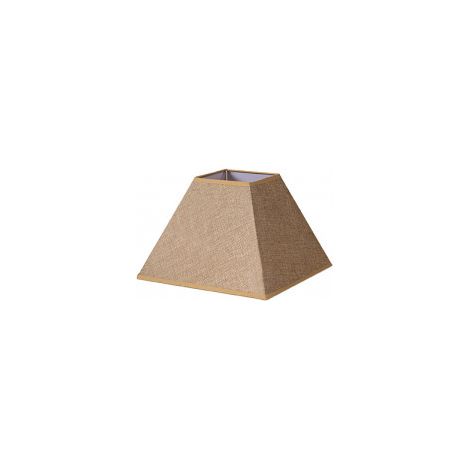 Pantalla Piramide Divos E27 Marron 17dx8dx13h Saco-yute